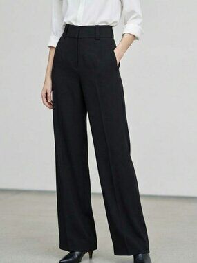 Babaton Aritzia High Rise Wide Leg Trouser Pants Black Size 4
